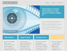 Tablet Screenshot of haeckdesign.com